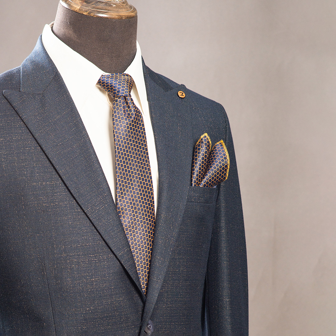 کروات و پوشت ترک طرح دار شش ضلعی