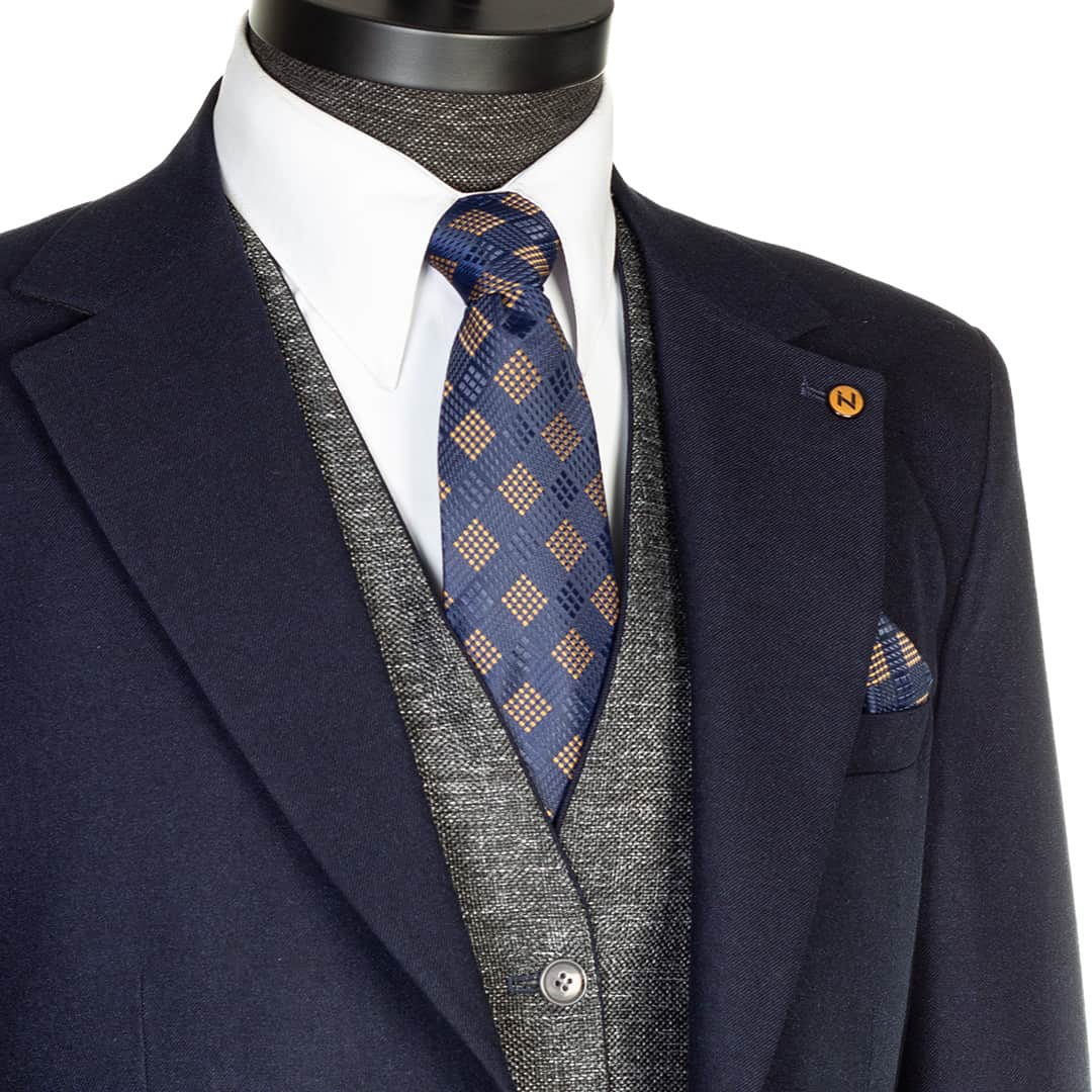 کت شلوار مردانه یقه انگلیسی 1184 - Thumbnail 3