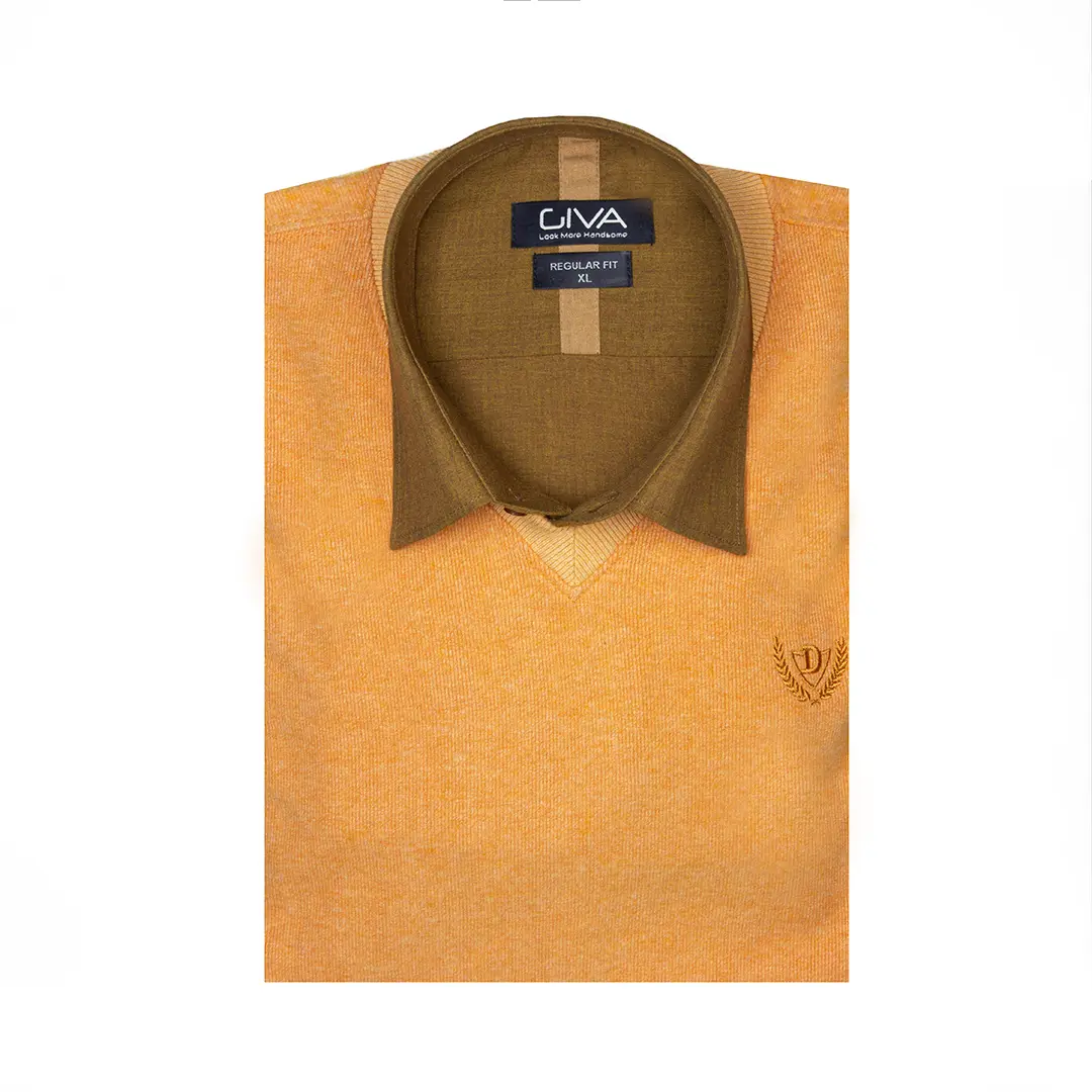 بافت مردانه یقه هفت دنیز DENIZ - Thumbnail 2