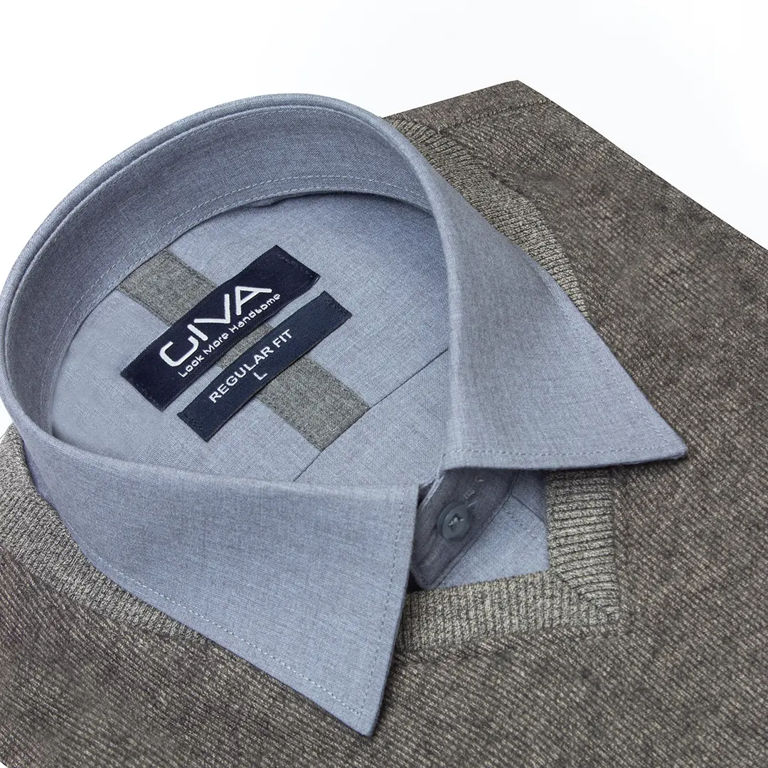 بافت مردانه یقه هفت دنیز DENIZ - Thumbnail 7