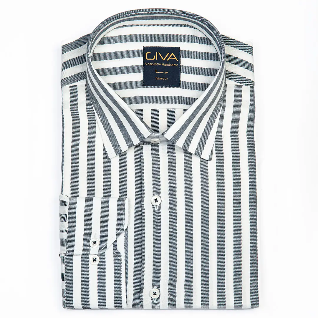 پیراهن راه راه مردانه 0611 - Thumbnail 4