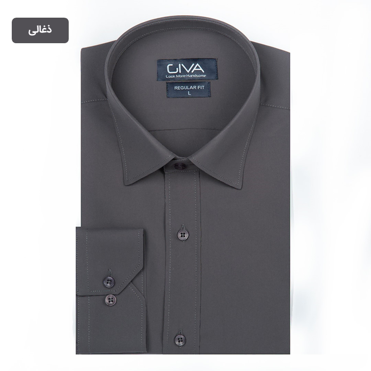 پیراهن دوشین ساده یقه کراواتی سایزبزرگ - Thumbnail 2