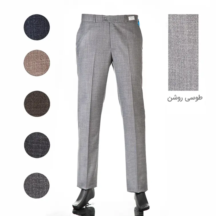 شلوار پارچه ای اسلپ راسته مردانه - Thumbnail 2