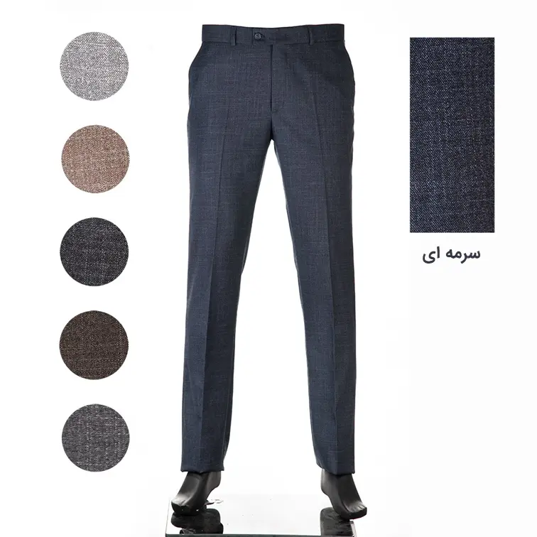 شلوار پارچه ای اسلپ راسته مردانه - Thumbnail 3