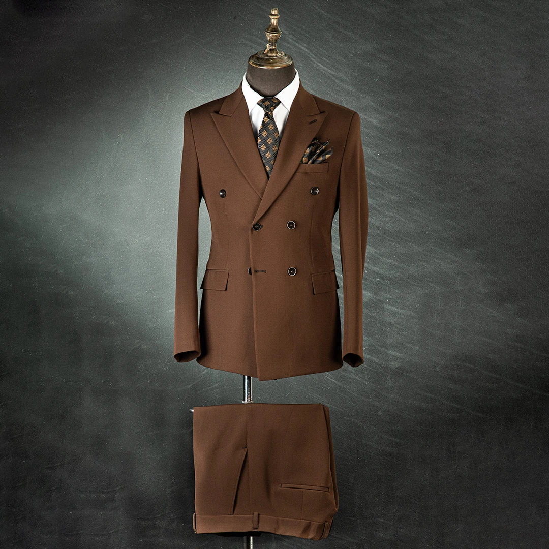 کت و شلوار دبل برست مردانه