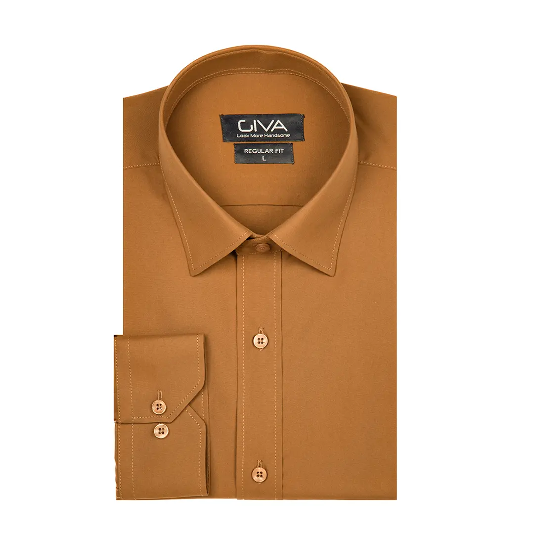 پیراهن دوشین ساده یقه کراواتی قاپک افسری - Thumbnail 20