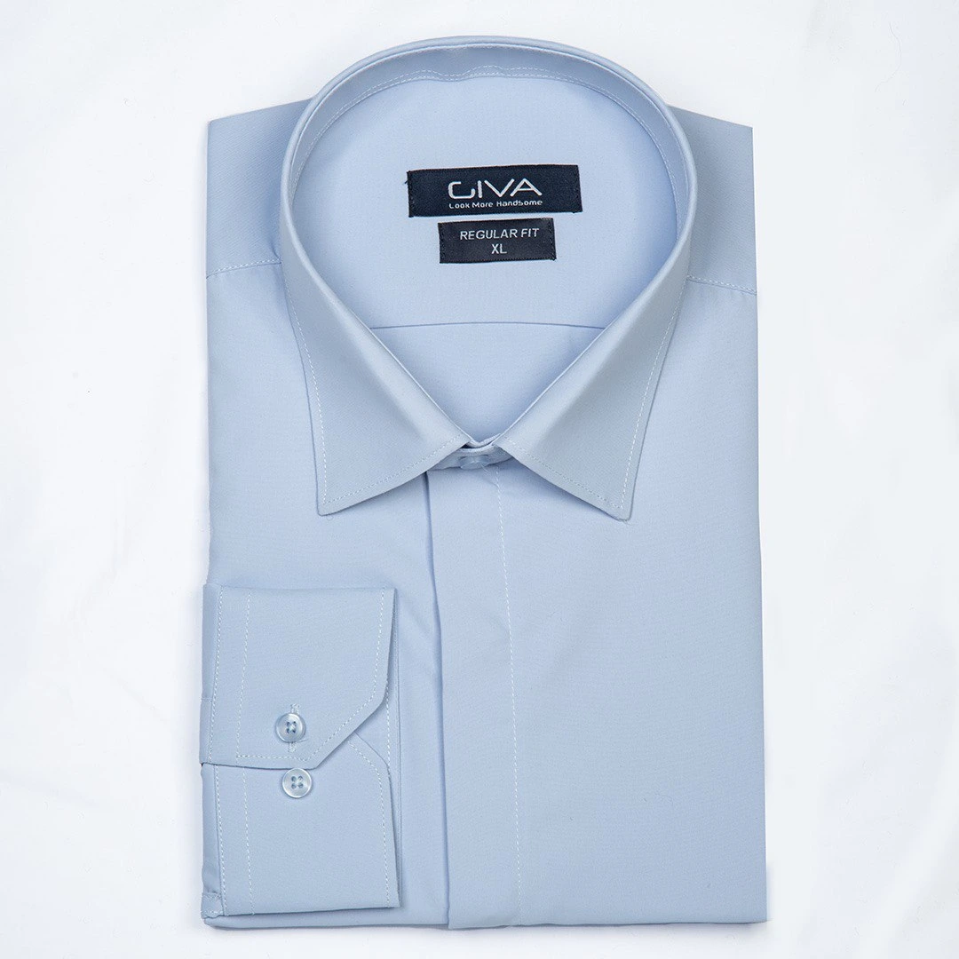 پیراهن دوشین ساده قاپک مخفی - Thumbnail 3