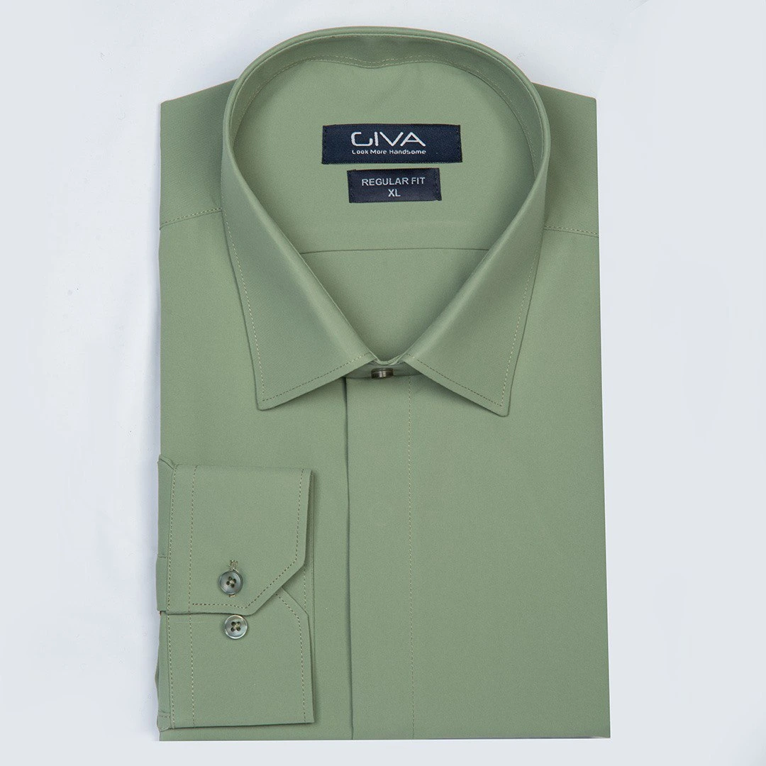 پیراهن دوشین ساده قاپک مخفی - Thumbnail 4