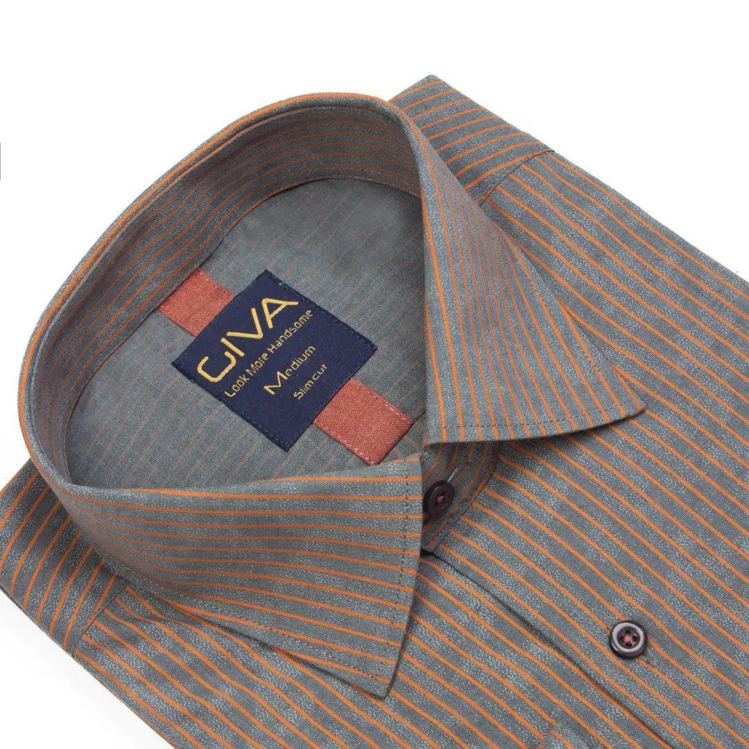 پیراهن راه راه چاپی مردانه - Thumbnail 2