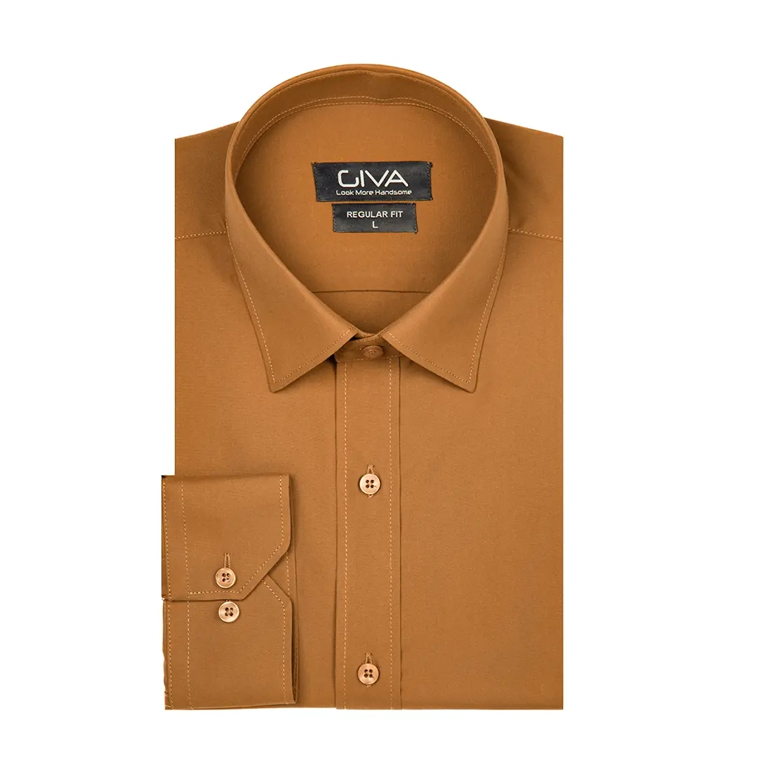 پیراهن دوشین ساده یقه کراواتی قاپک افسری - Thumbnail 2