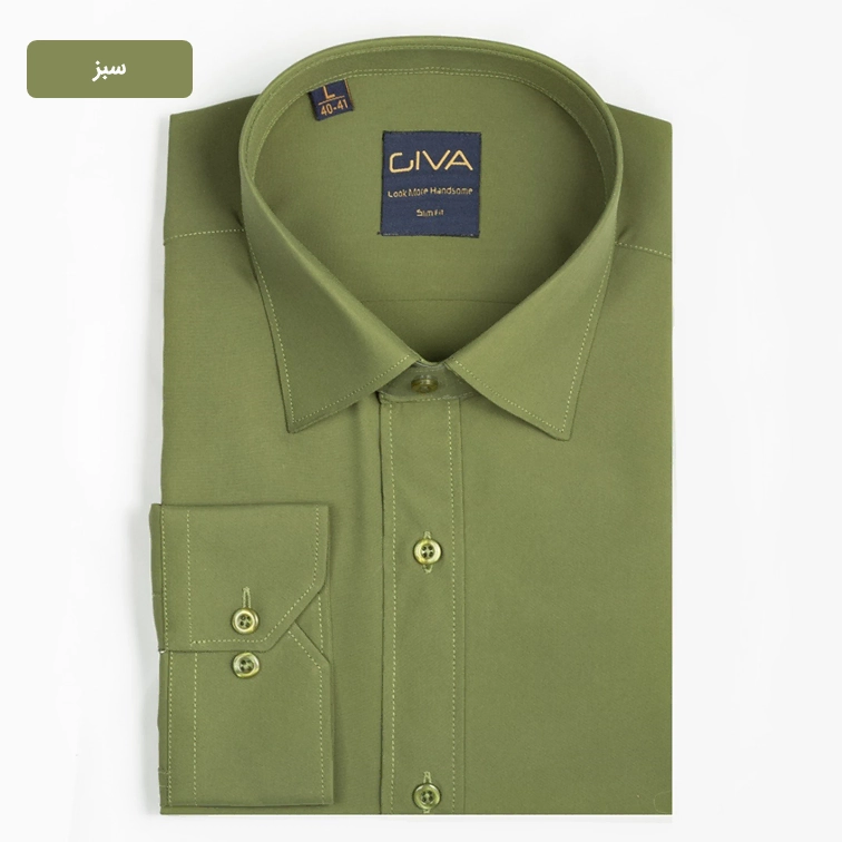 پیراهن دوشین ساده یقه کراواتی قاپک افسری - Thumbnail 5