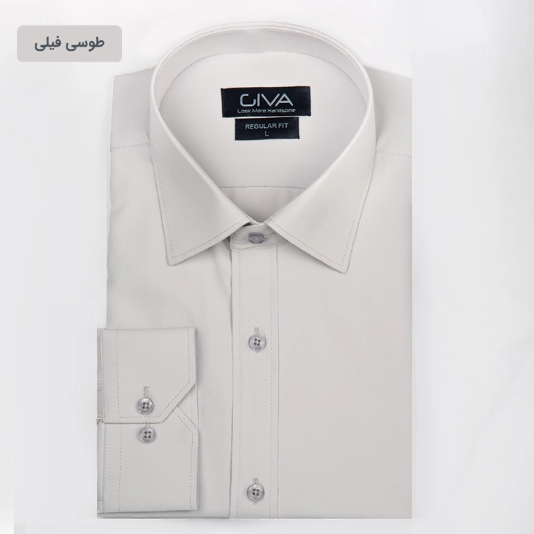 پیراهن دوشین ساده یقه کراواتی قاپک افسری - Thumbnail 8