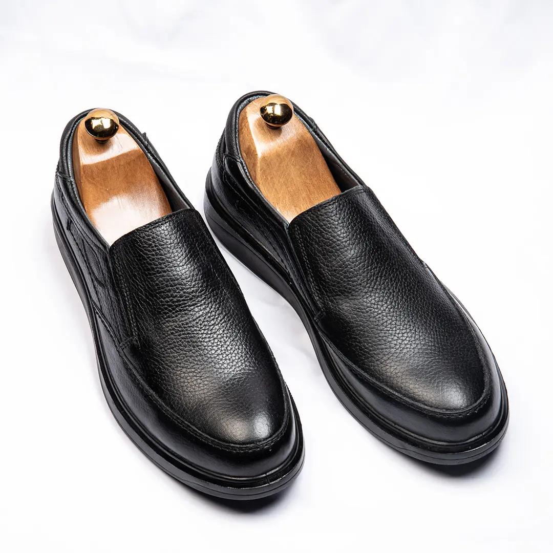 کفش چرم بدون بند مردانه کد 6