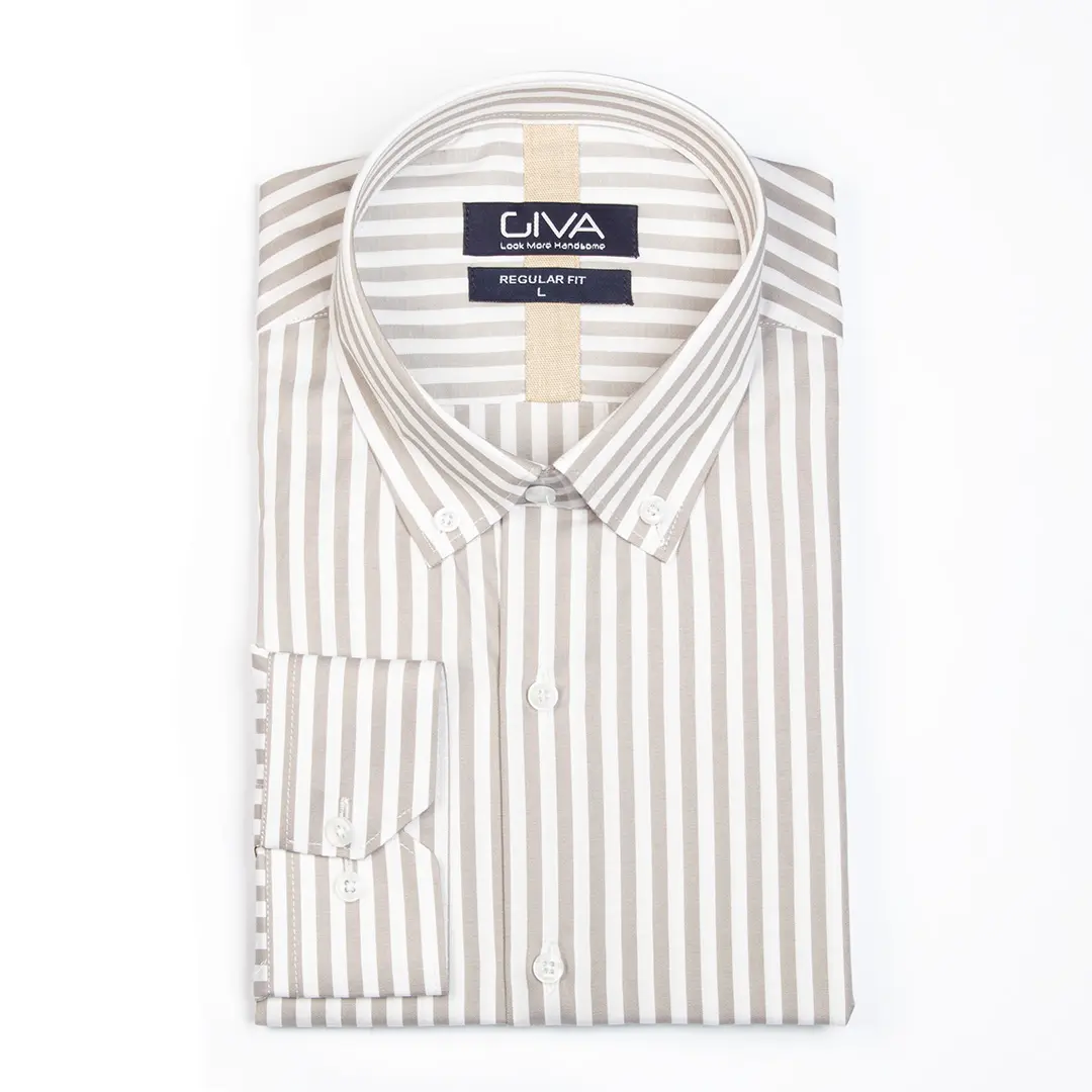 پیراهن راه راه میله ای مردانه 4436 - Thumbnail 2