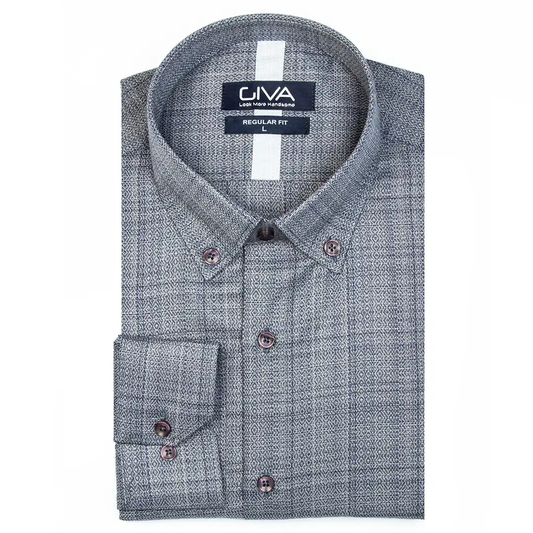 پیراهن مردانه بوهو یقه کراواتی 4437 - Thumbnail 5