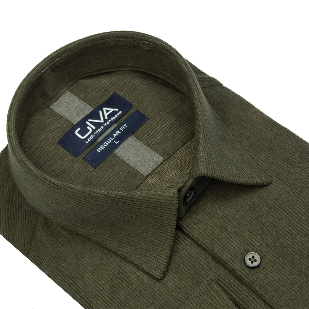 پیراهن مردانه مخمل کبریتی 4443