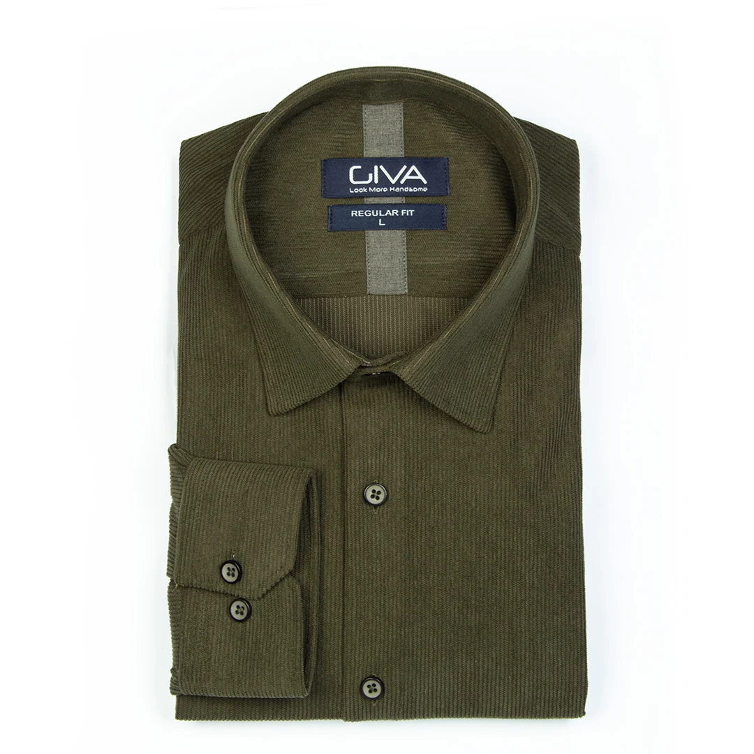 پیراهن مردانه مخمل کبریتی 4443 - Thumbnail 1