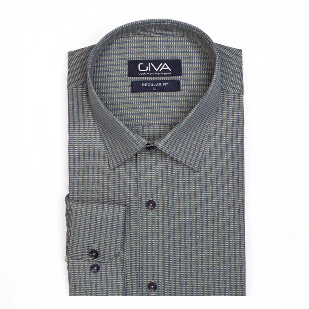  پیراهن مردانه طرح دار 4427 - Thumbnail 6