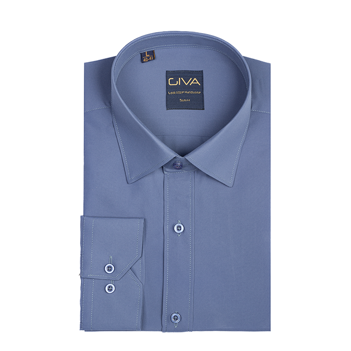 پیراهن دوشین ساده یقه کراواتی قاپک افسری - Thumbnail 25