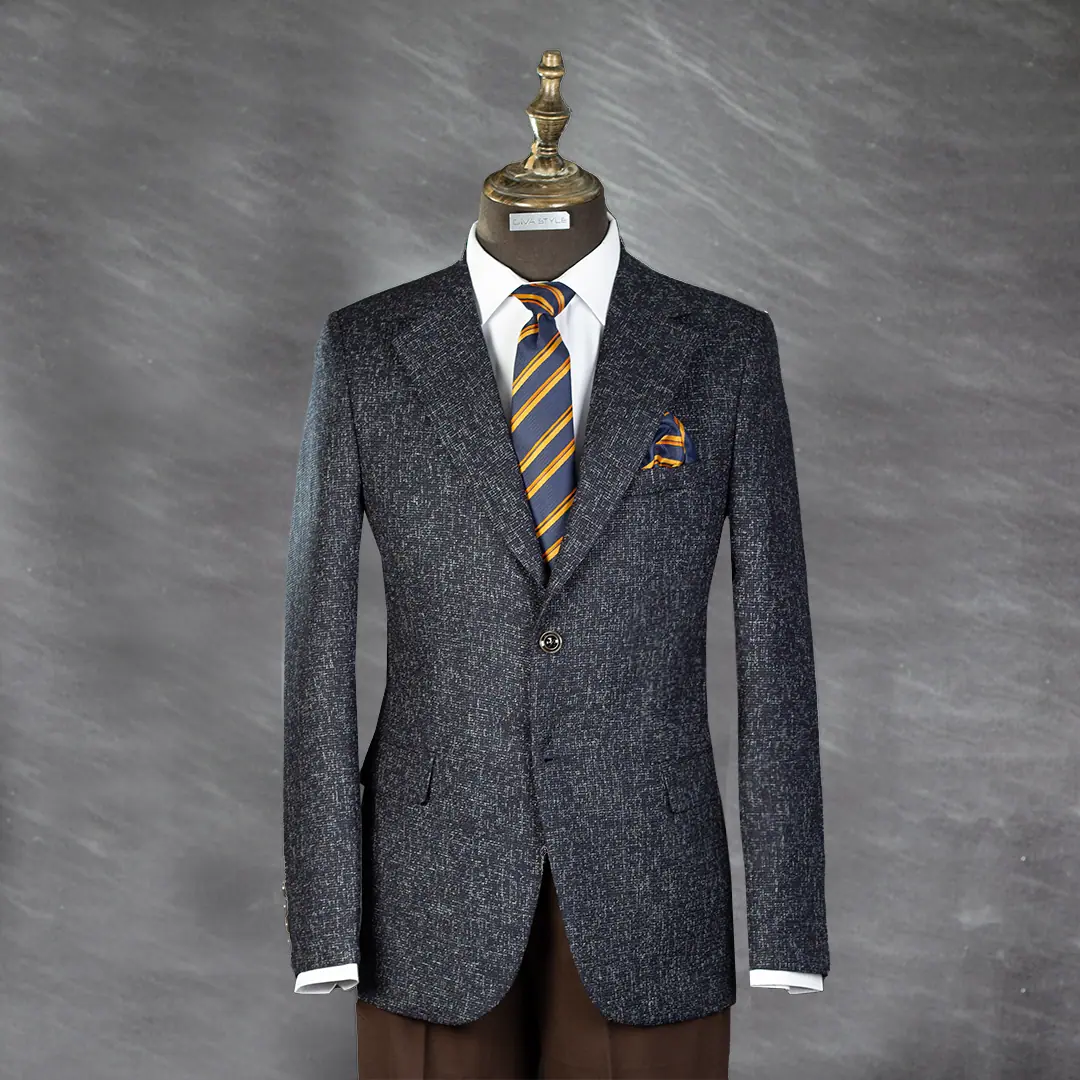 کت تک اسلپ یقه بلیزر 1154 - Thumbnail 8