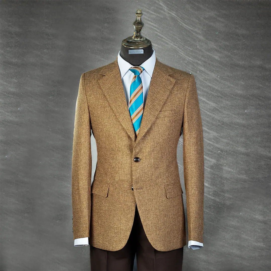 کت تک اسلپ یقه بلیزر 1154 - Thumbnail 4