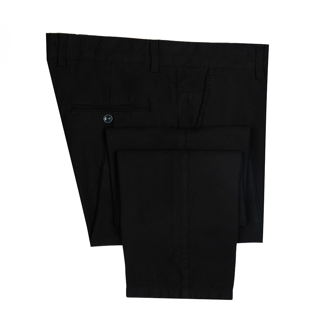 شلوار کتان مشکی مردانه راسته 2152 