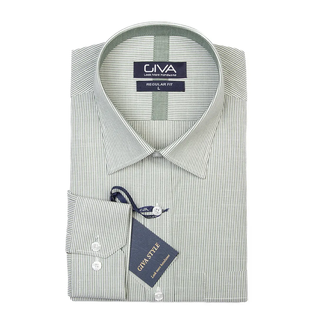 پیراهن مردانه دیپلمات یقه کراواتی 4454 - Thumbnail 2