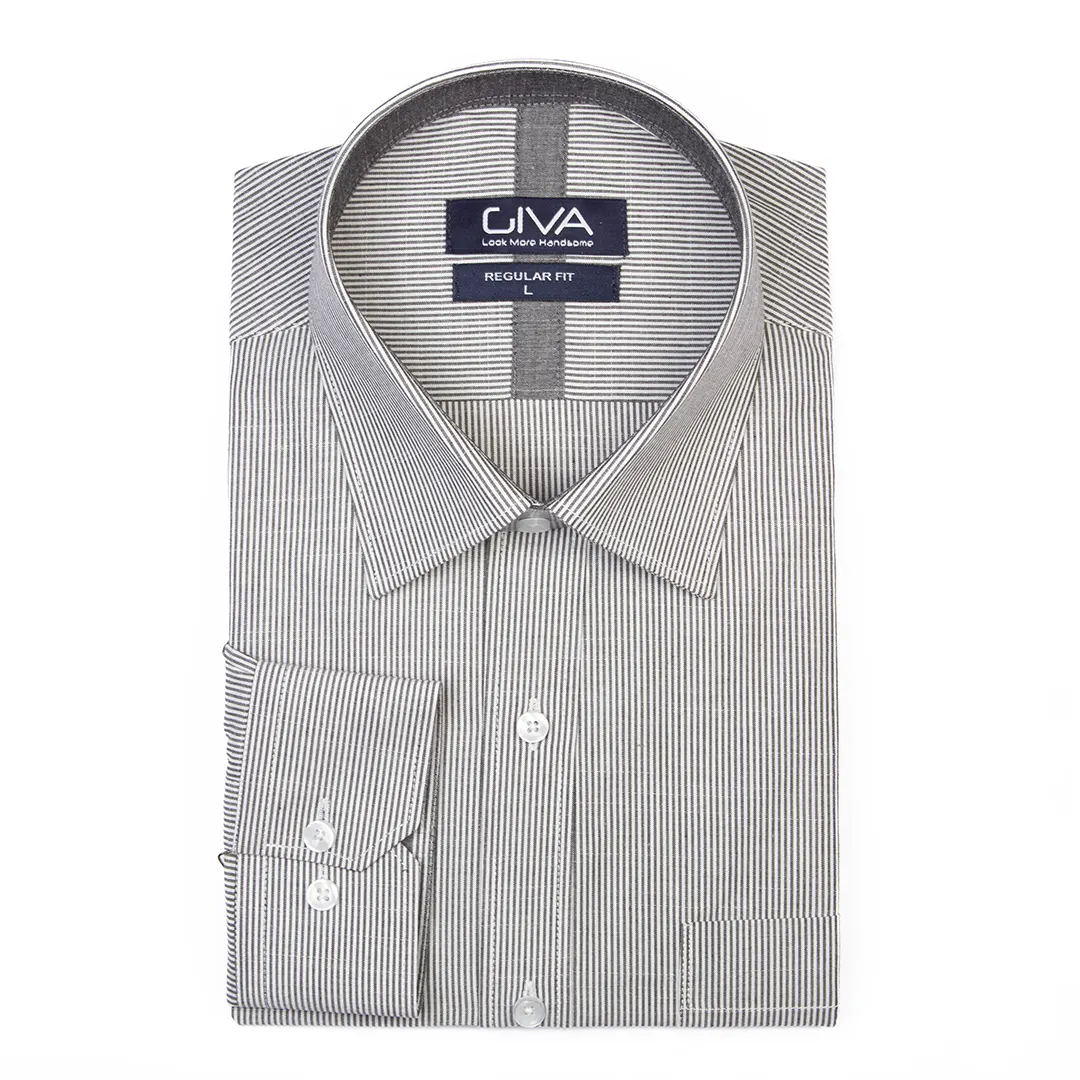 پیراهن مردانه دیپلمات یقه کراواتی 4454 - Thumbnail 3