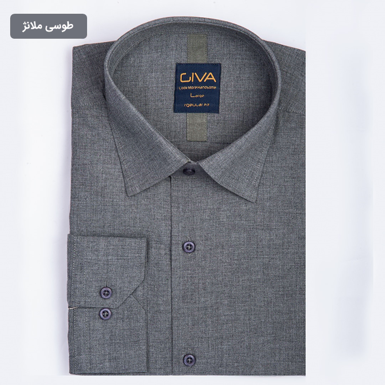 پیراهن ملانژ ساده 3275 - Thumbnail 21