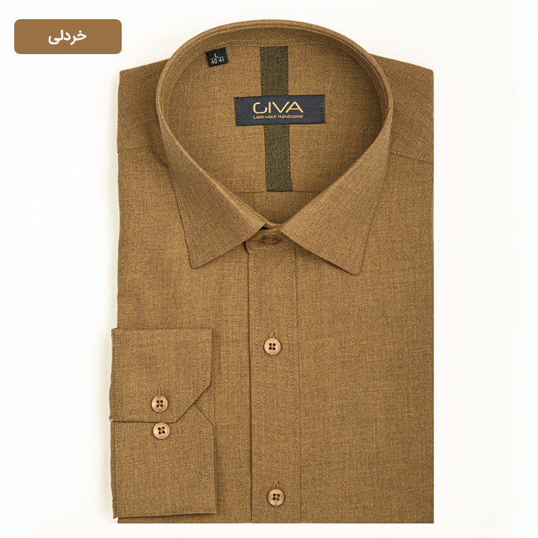 پیراهن ملانژ ساده 3275 - Thumbnail 5