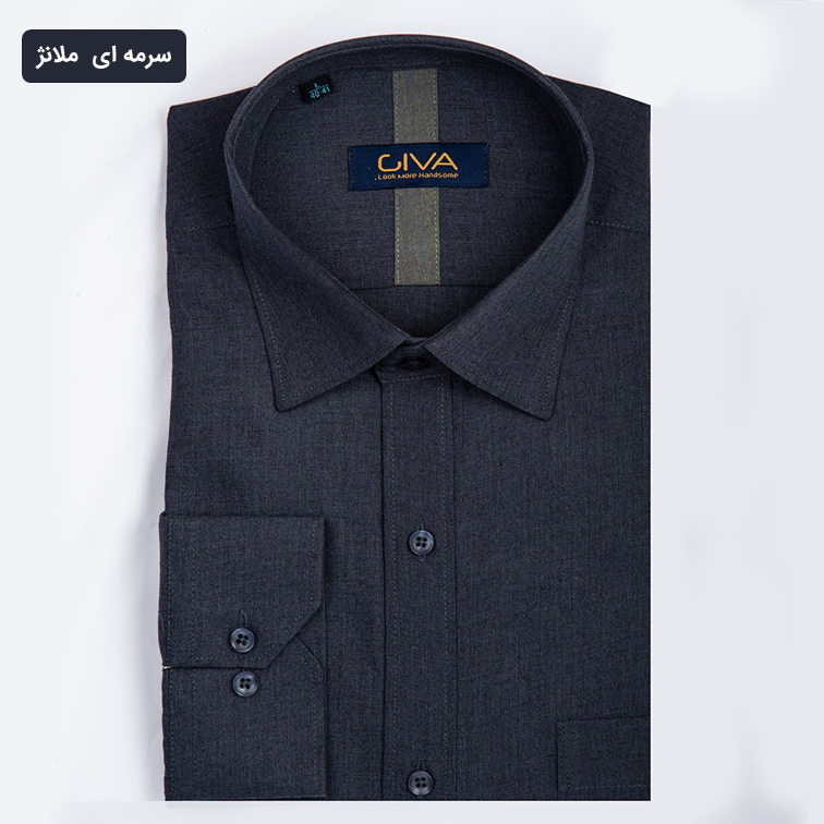 پیراهن ملانژ ساده 3275 - Thumbnail 9