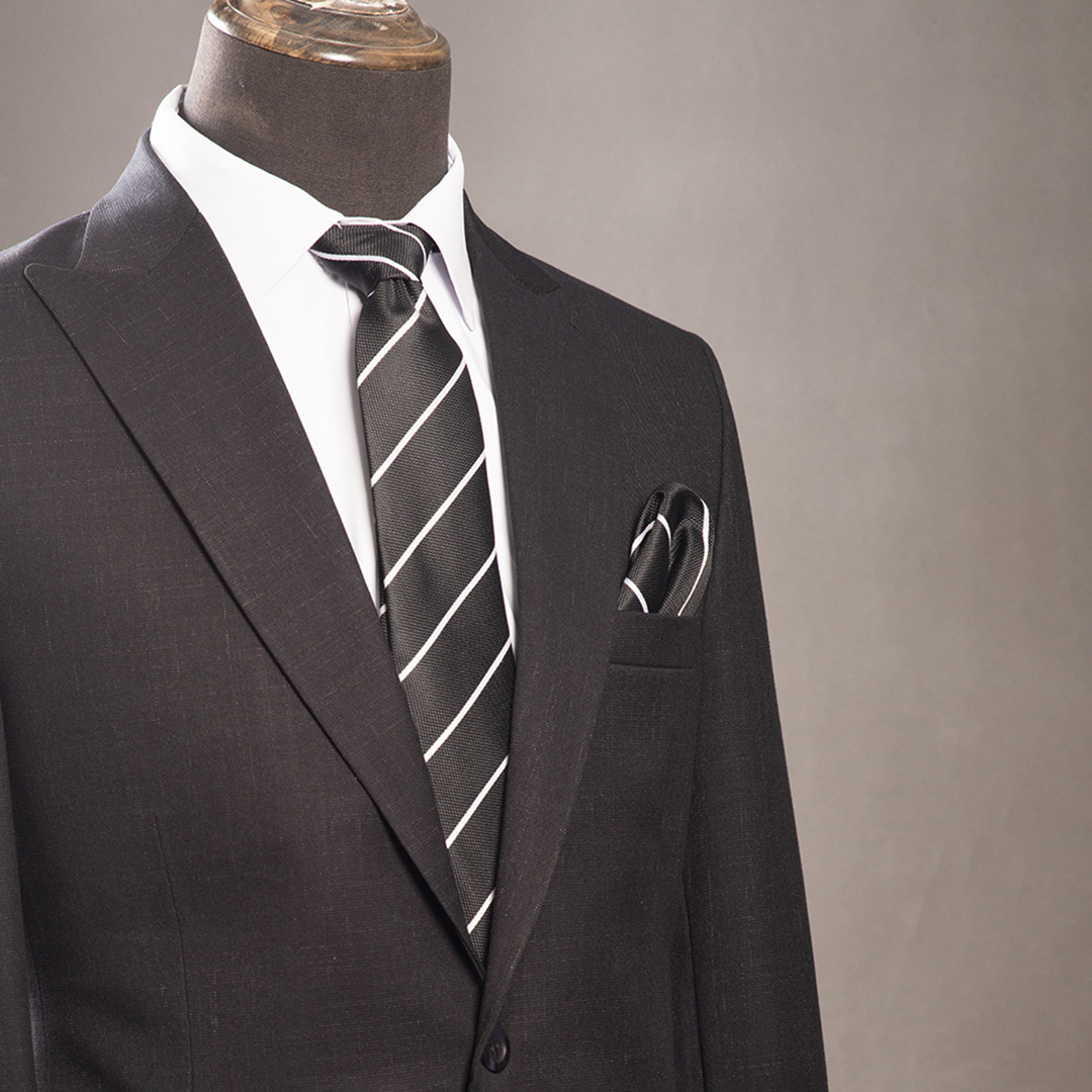 کروات و پوشت ترک راه راه مشکی