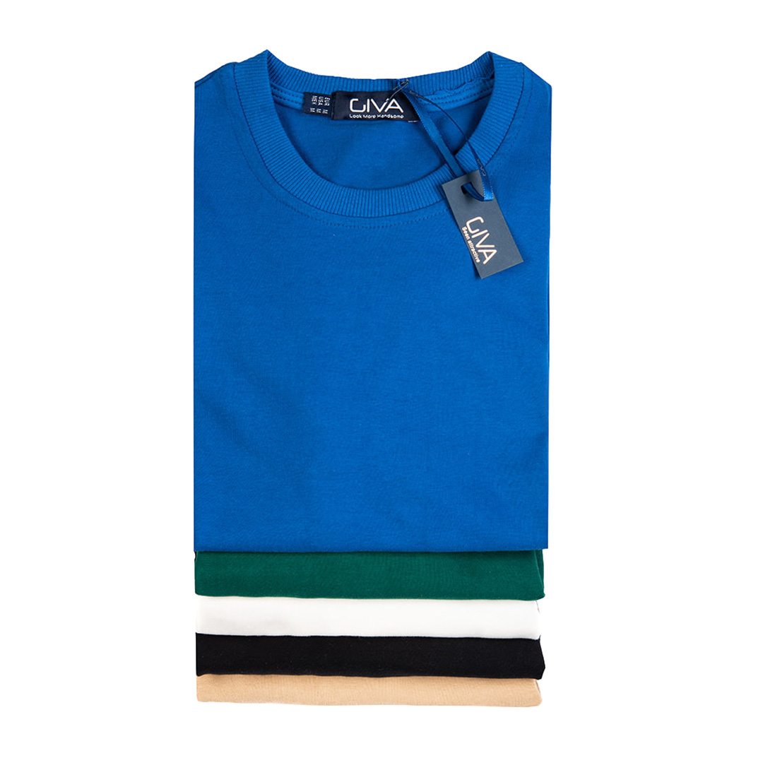 تیشرت ساده یقه گرد مردانه - Thumbnail 2